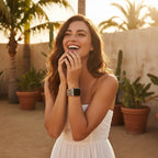 Platinum Demure Stretch Apple Strap