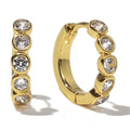 18K Brilliant Huggies