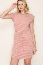 Drawstring Jersey Dress