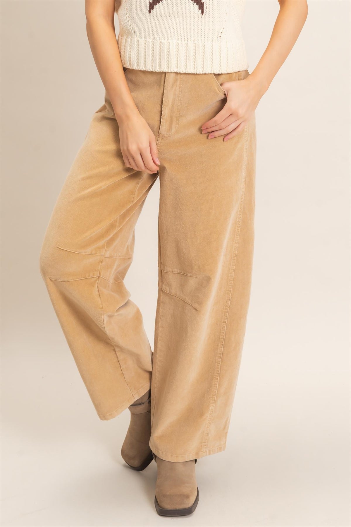 Wide Leg Corduroy Pants