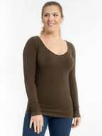 Ribbed Reversible Long Sleeve Top