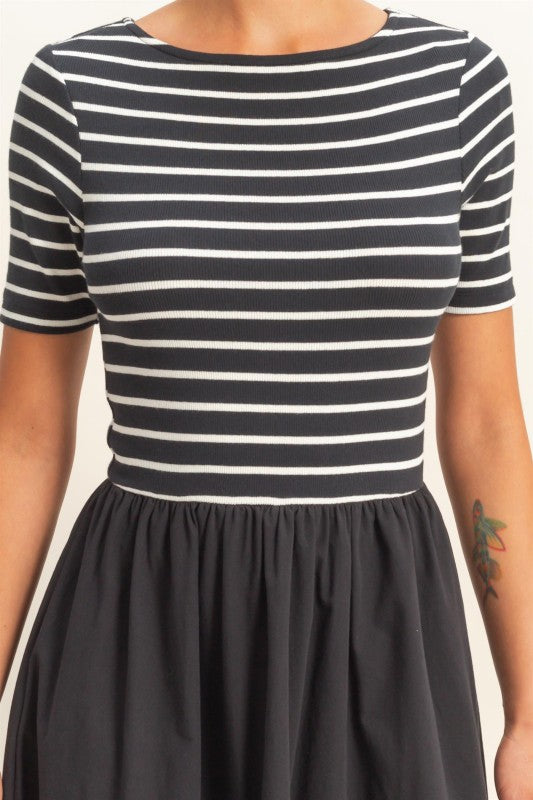 Top & Poplin Skirt Dress
