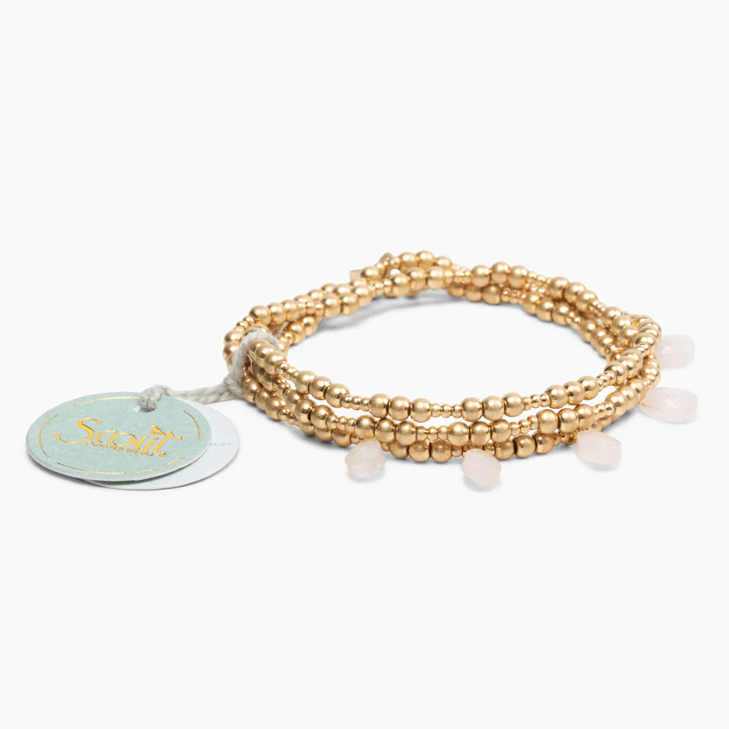 Scout Metal Wrap Timeless Rose Quartz