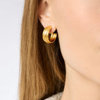 Julie Vos Cobblestone Hoop Earring