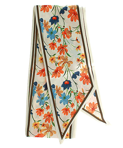 Silky Skinny Wrap Scarf