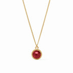 Julie Vos Fleure-de-Lis Solitaire Necklace