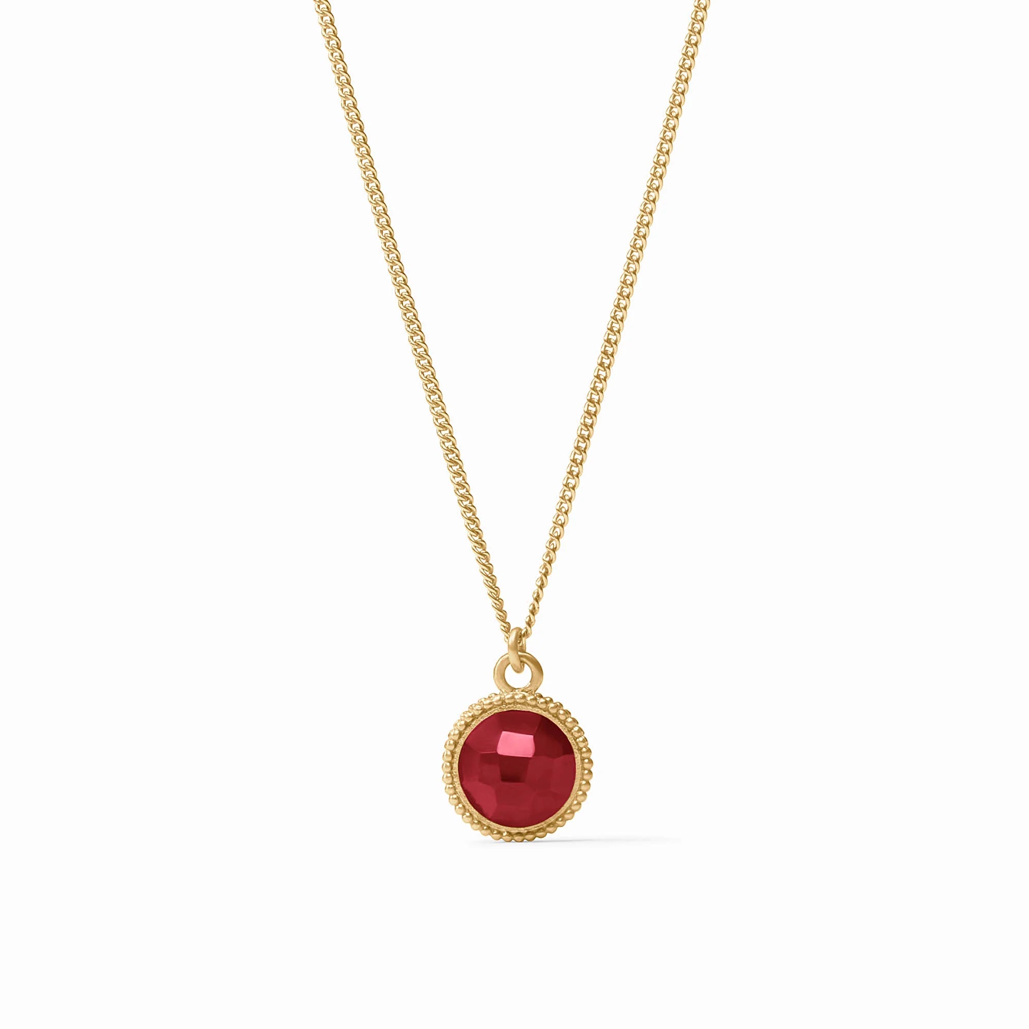Julie Vos Fleure-de-Lis Solitaire Necklace