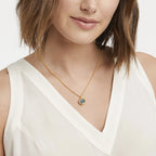 Julie Vos Fleure-de-Lis Solitaire Necklace