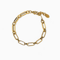 Gold Oval Links Bracelet - 18K Gold