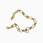 Gold Oval Links Bracelet - 18K Gold