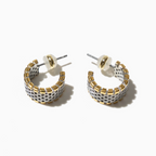 Waterproof Two‑Tone Watch Hoops