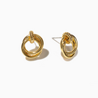 Looped Duo Studs - 18K Gold