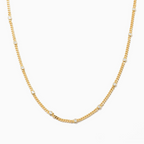 Dainty CZ Choker - 18K Gold