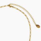 Modern Paperclip Necklace - 18K Gold