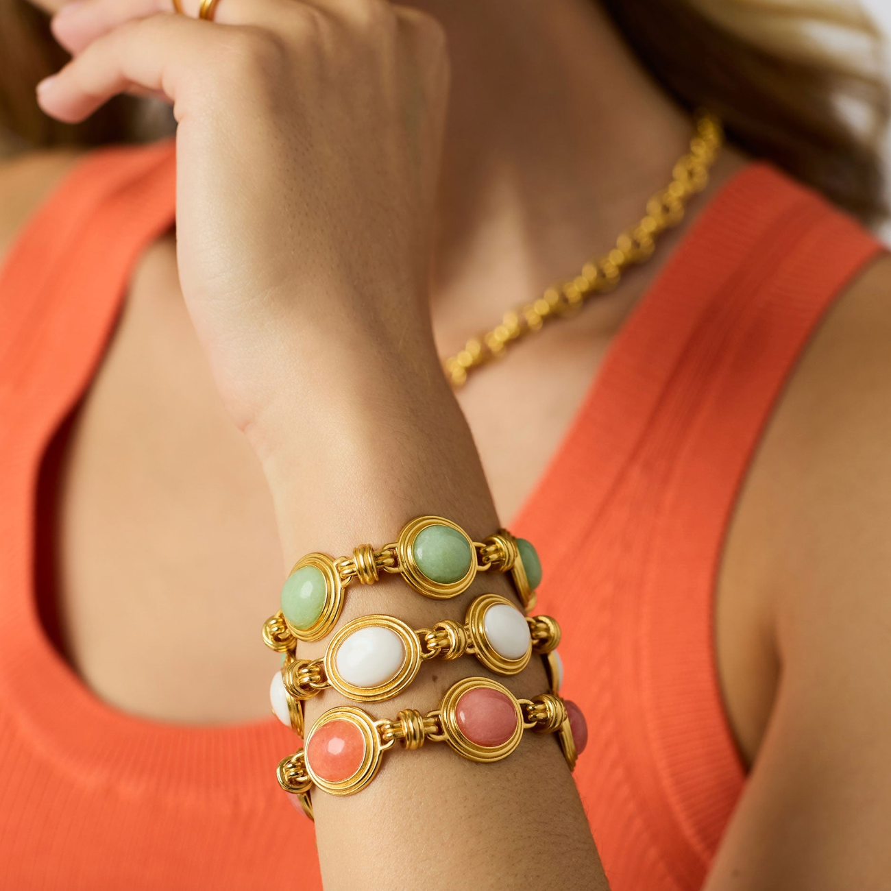 Julie Vos Portofino Stone Bracelet