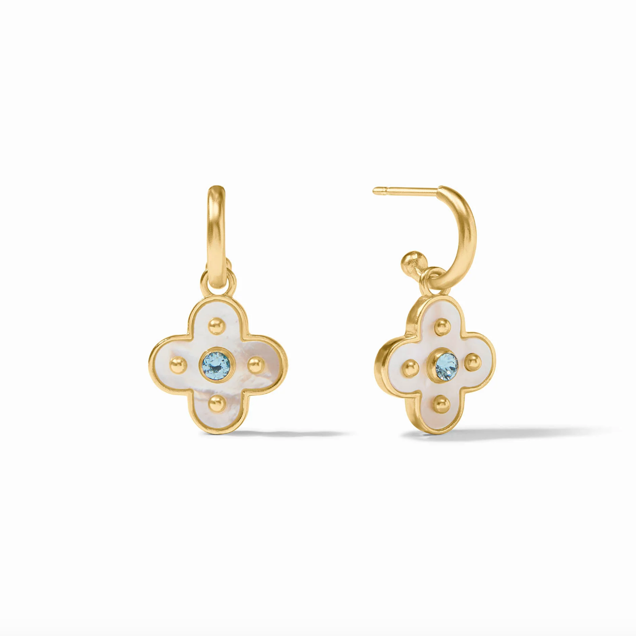 Julie Vos Colette Hoop & Charm Earring