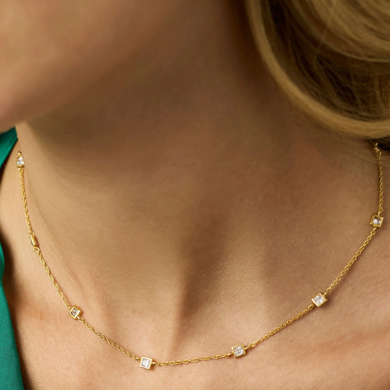 Julie Vos Laguna Delicate Station Necklace