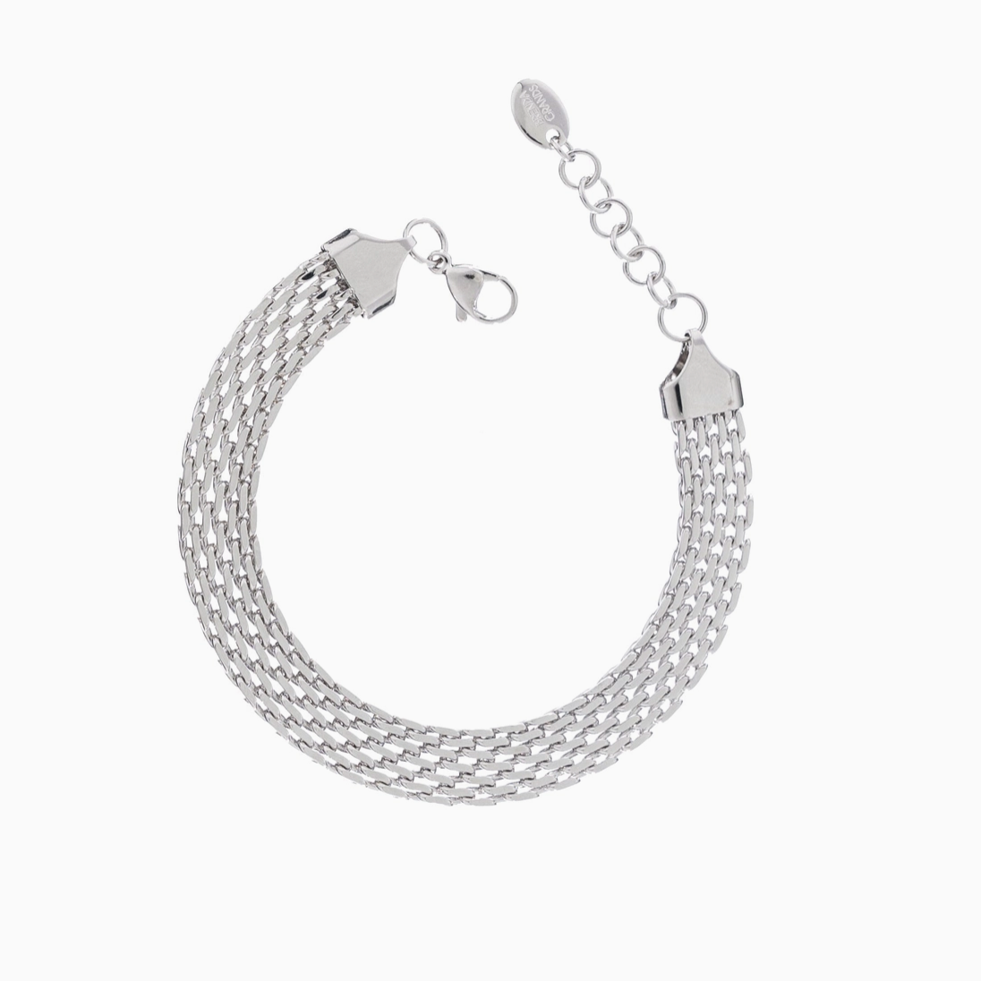 Waterproof Silver Braided Band Bracelet