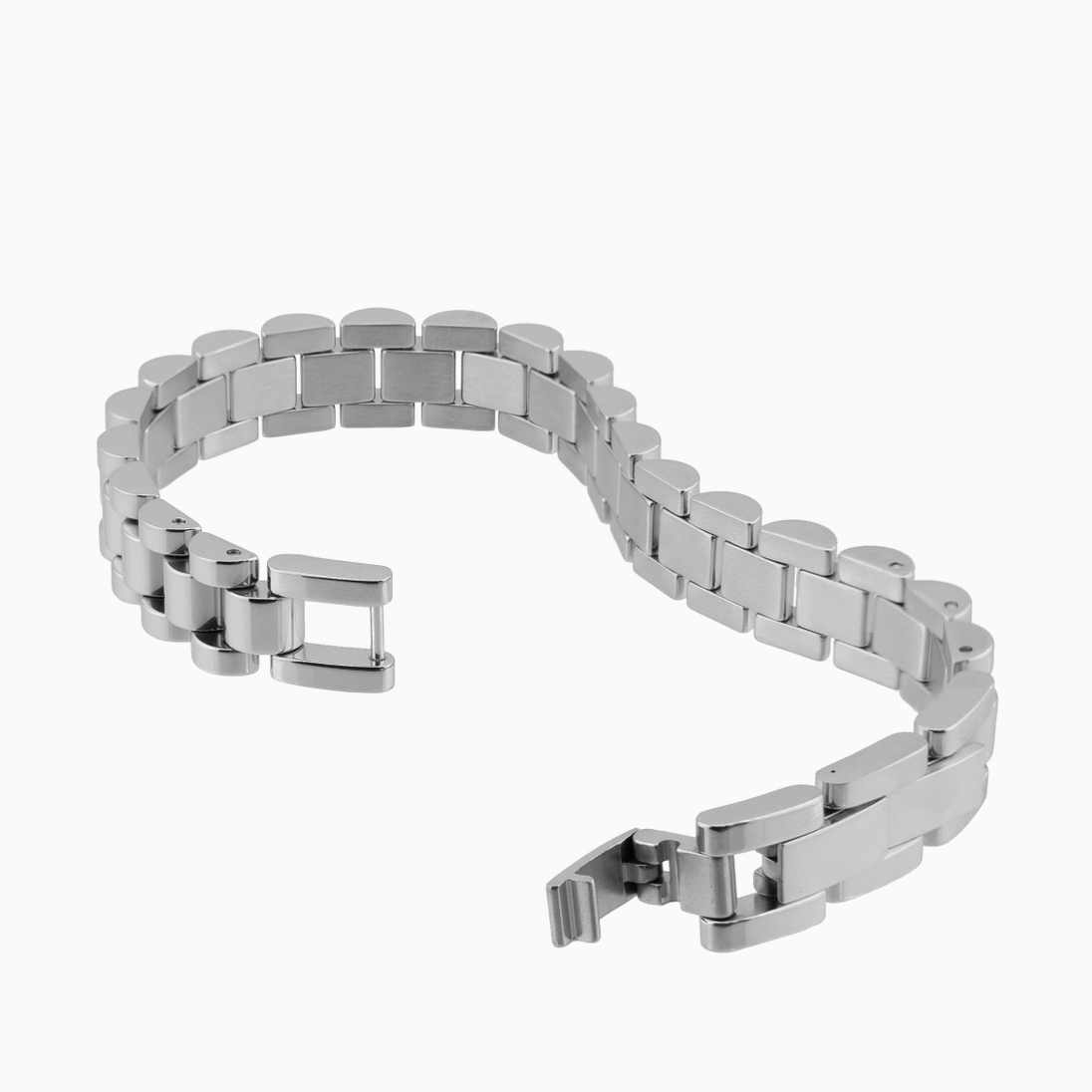 Waterproof Silver Watch Band Bracelet