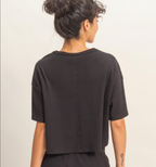 Boxy Crew Neck Pocket Tee