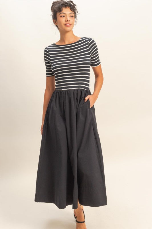 Top & Poplin Skirt Dress