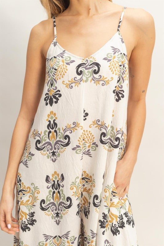 Floral Print Jumpsuit