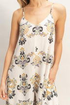 Floral Print Jumpsuit