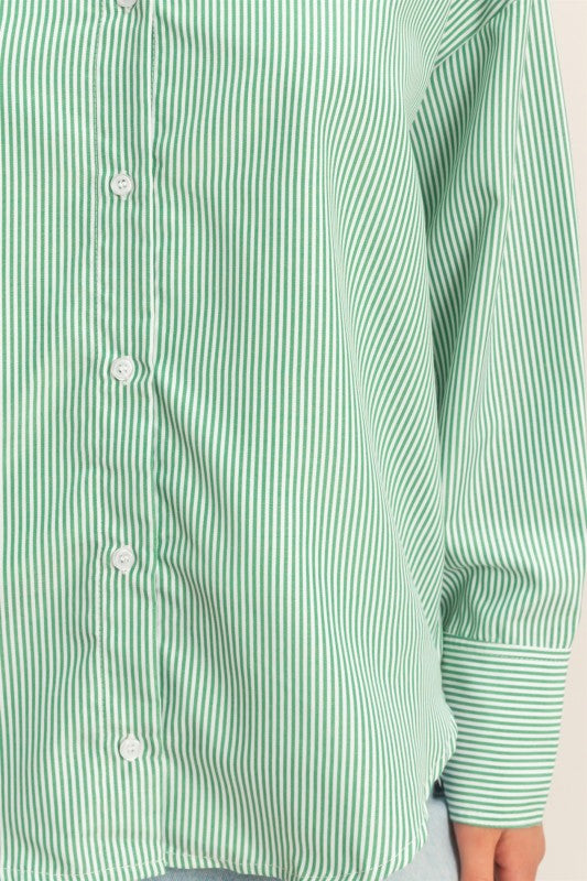 Stripped Button Up Shirt