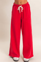 Acid Wash Drawstring Pants