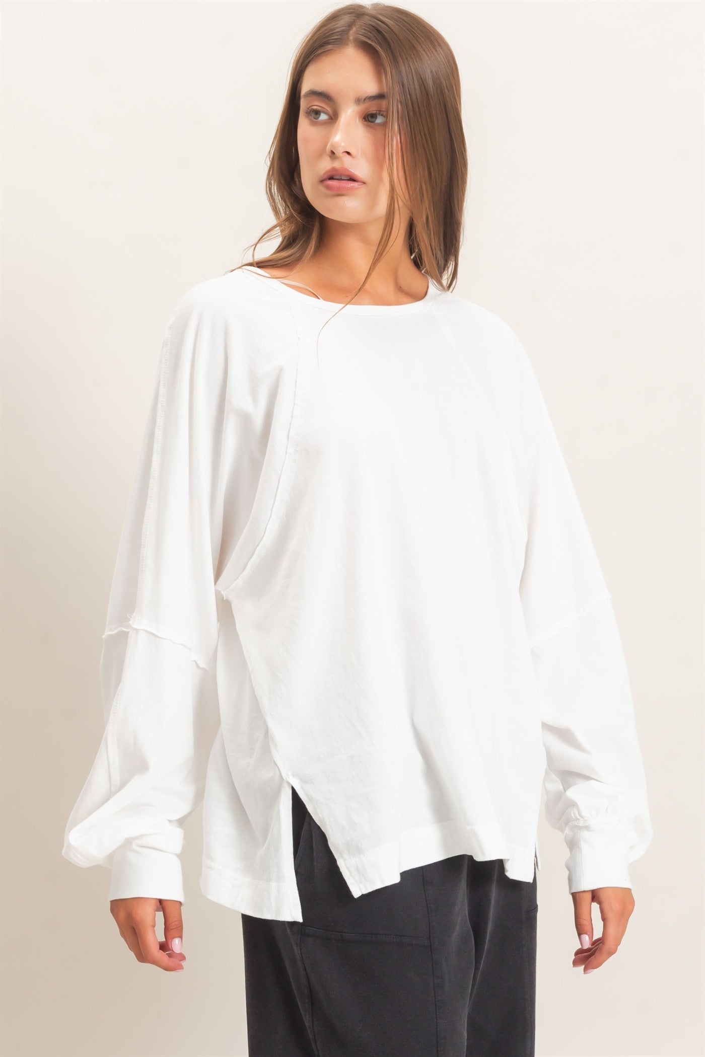 Raglan Sleeve Washed Top