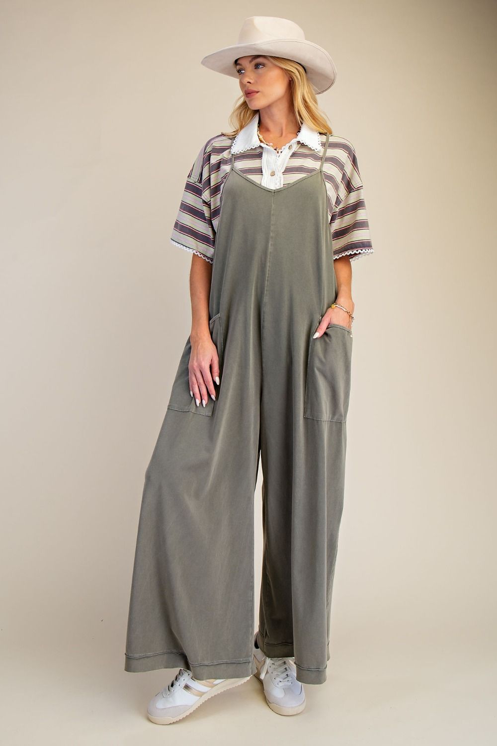 Cotton Span Jumpsuit