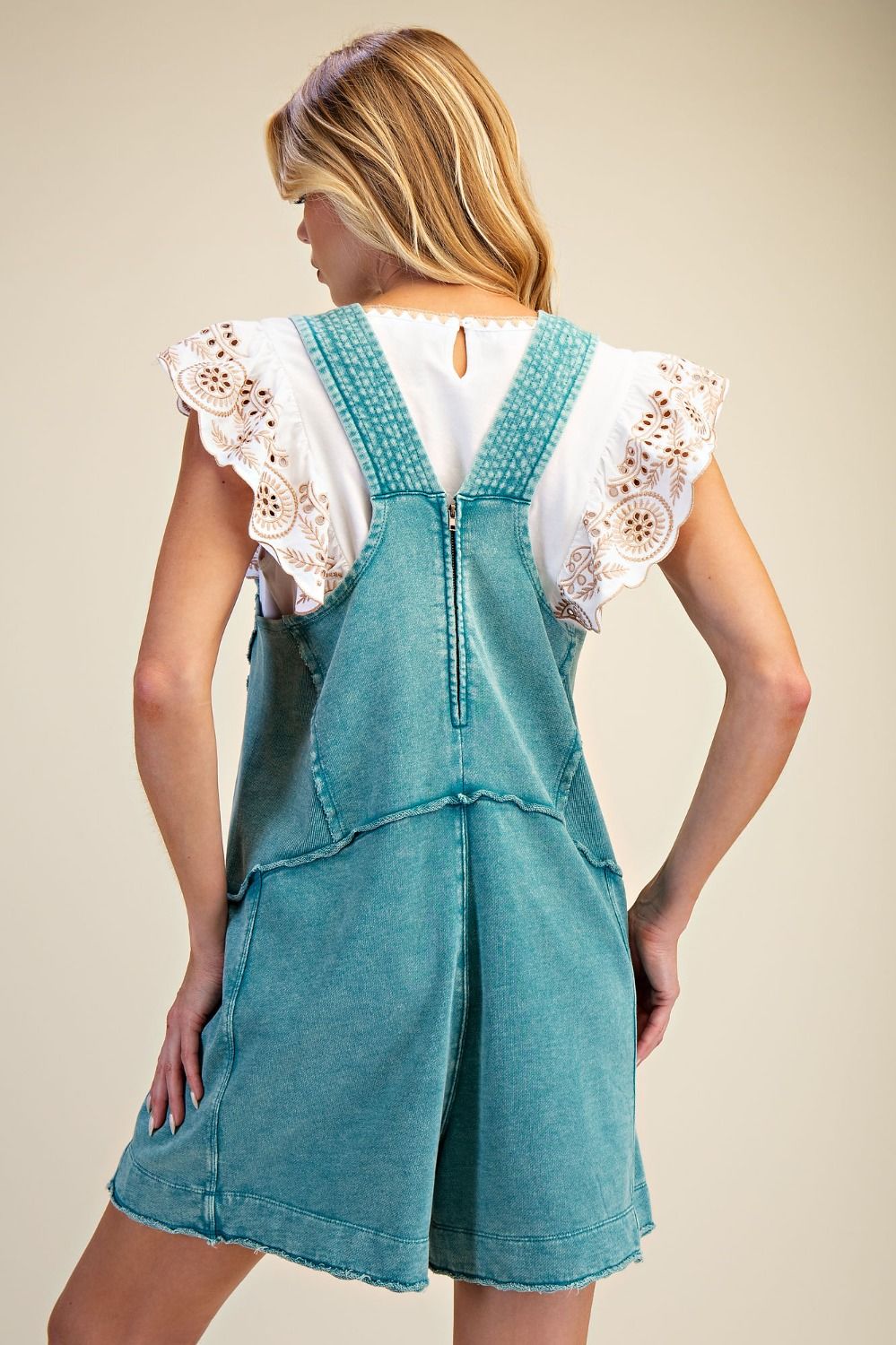 Mineral Wash Terry Romper