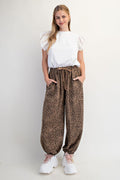 Animal Print Terry Pants
