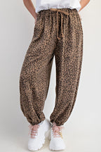 Animal Print Terry Pants
