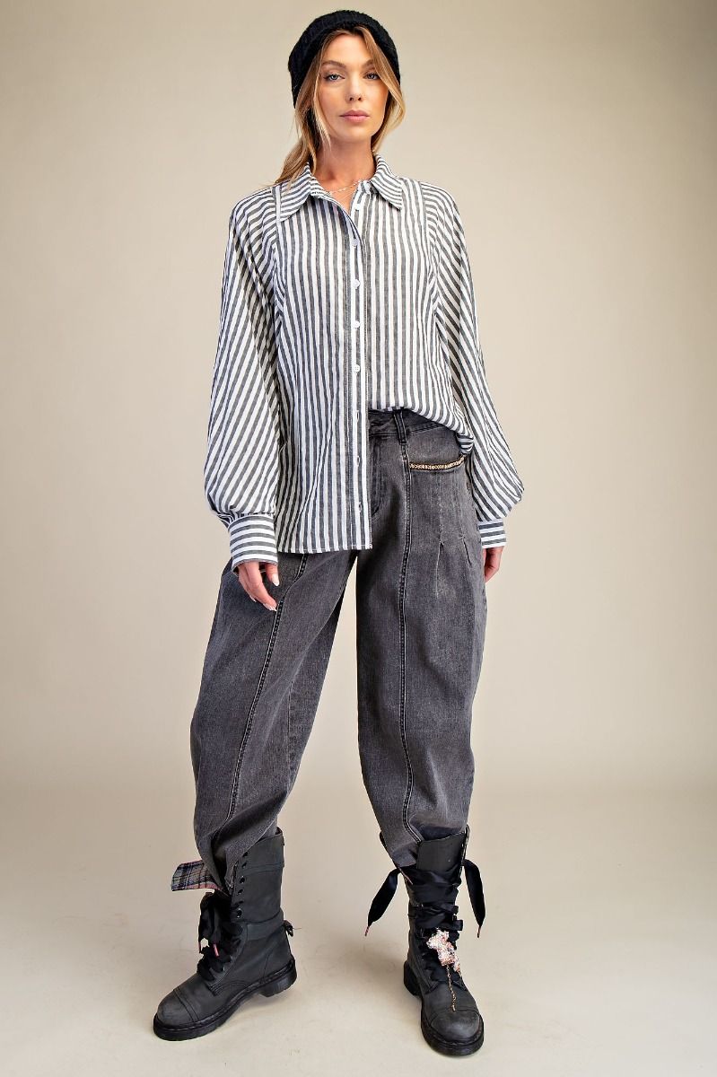 Washed Denim Jeans