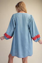 Embroidery Detail Dress