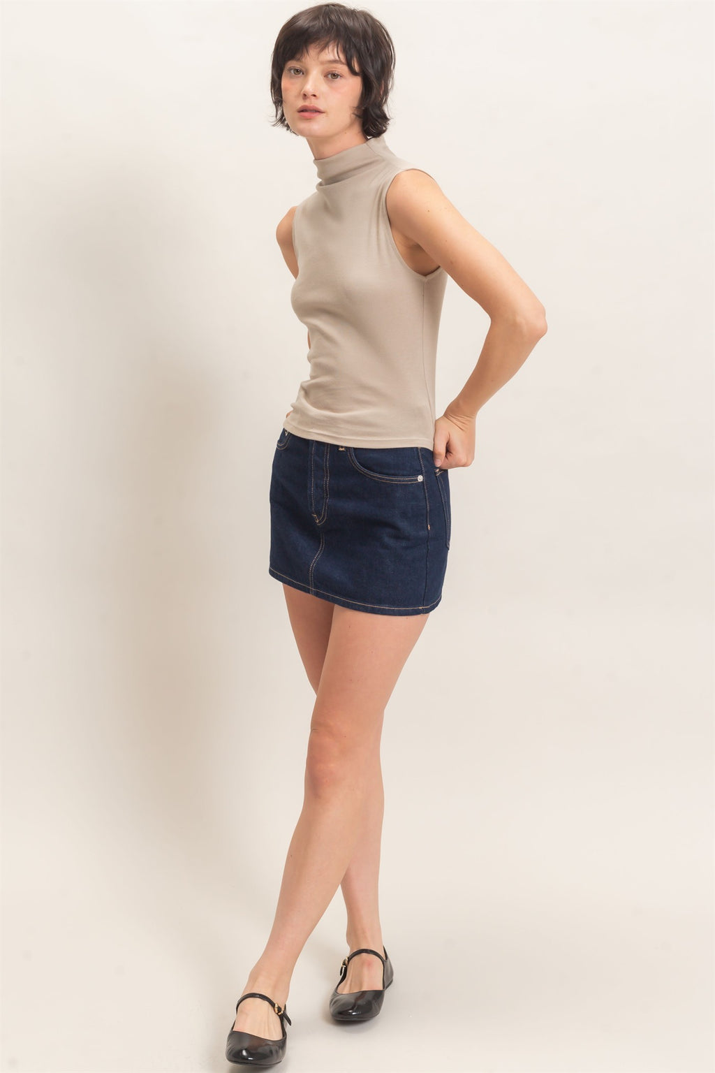 Mock Neck Top