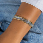 Chunky Two-Tone Bracelet