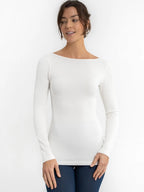 Ribbed Reversible Long Sleeve Top