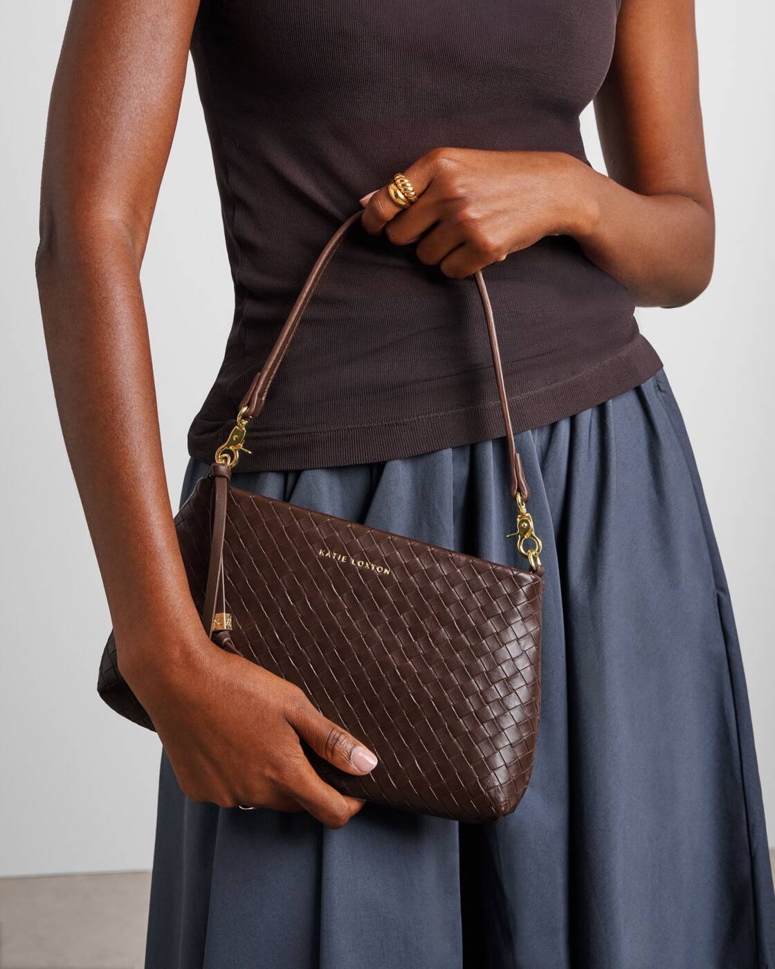 Woven Nova Shoulder Bag
