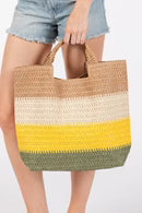 Multi Color Stripe Tote