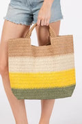 Multi Color Stripe Tote