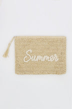 Straw Summer Pouch