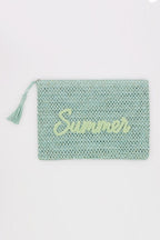 Straw Summer Pouch