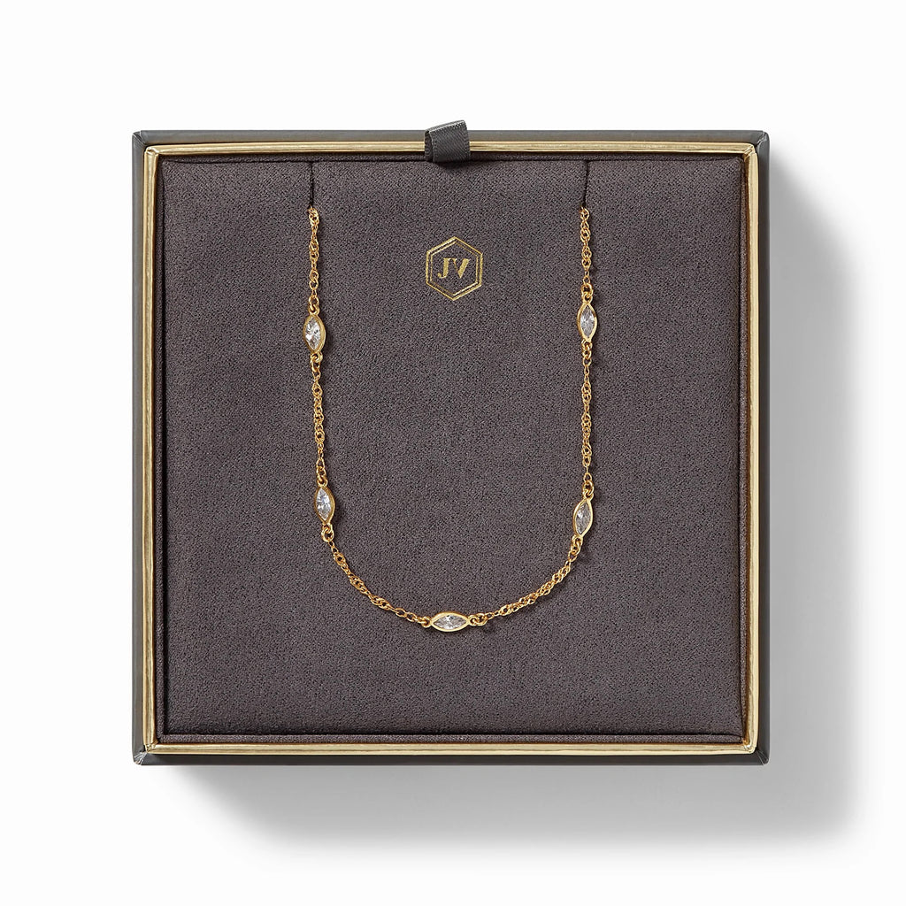 Julie Vos Charlotte Delicate Station Necklace