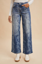 Daisy Print Jeans