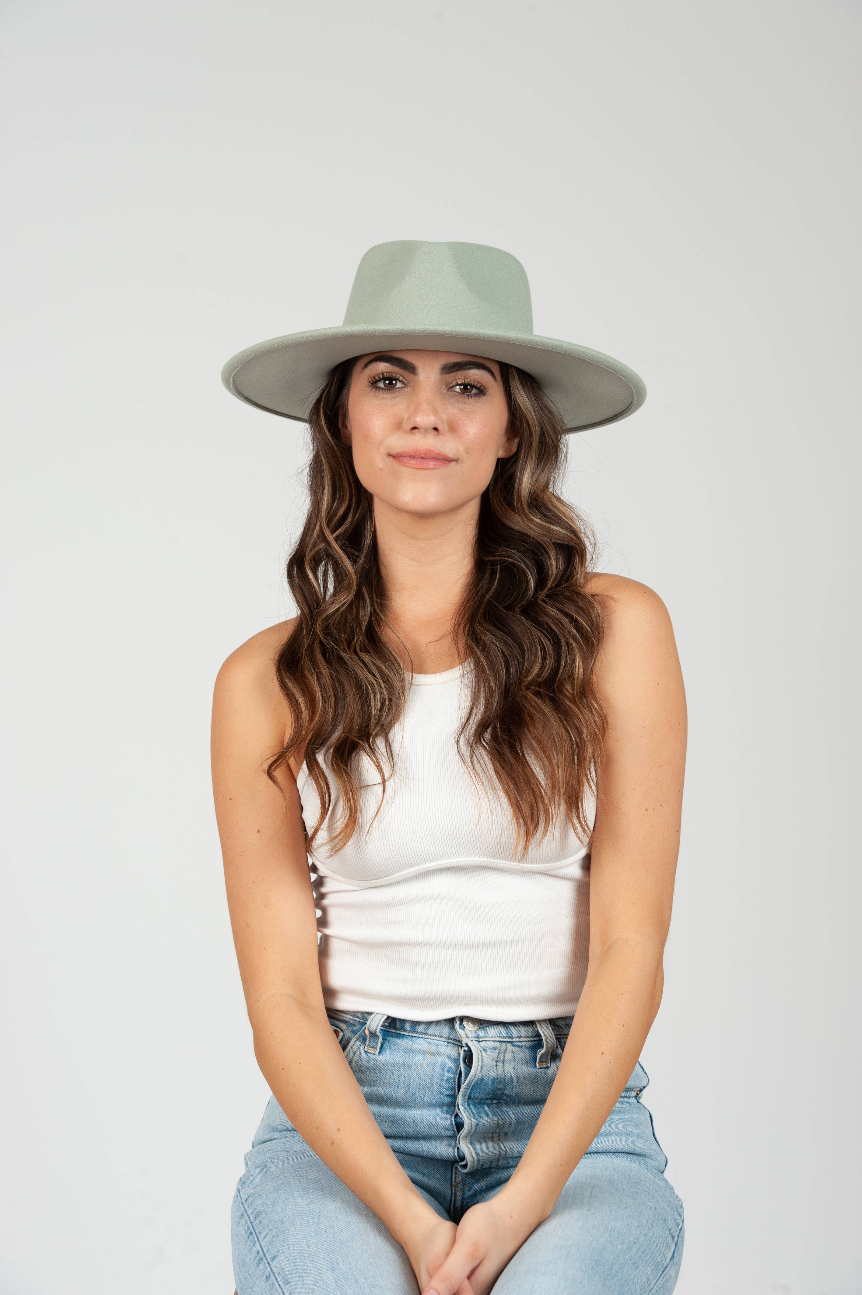 Ariel Vegan Felt Rancher Pistachio