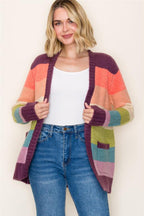 Color Block Cardigan