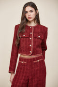 Cropped Tweed Blazer