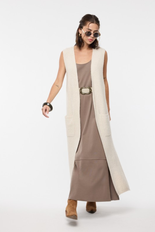 Long Sweater Vest Cardigan